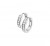 925 sterling zilver, gerhodineerd / zirkonia
