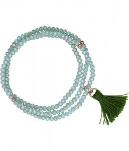 mintgroen kristal / 925 sterling zilver, roséplated