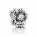 Pandora bedel met geboortesteen april Bergkristal 790580BK