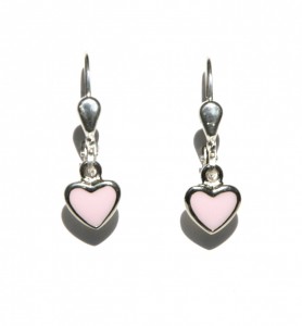 925 sterling zilver / roze emaille