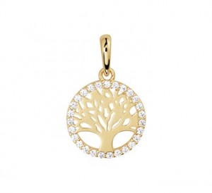 14 karaats goud / zirkonia