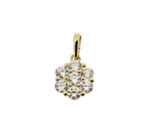 14 karaats goud / zirkonia