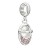925 sterling zilver / roze Swarovski kristallen