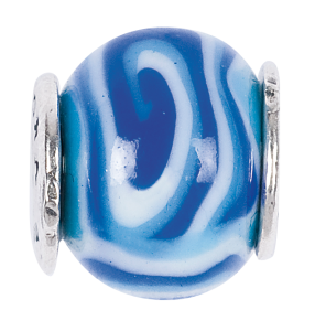 glaskraal / 925 sterling zilver