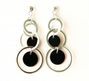 925 sterling zilver en zwart parelmoer