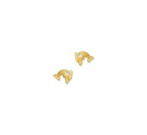 14 karaats goud / zirkonia