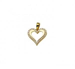 14 karaats goud / zirkonia