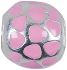 925 sterling zilver / roze emaille