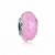 925 sterling zilver, gefacetteerd roze Murano glas