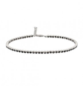 925 stering zilver / zwarte zirkonia