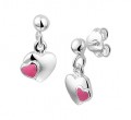 925 sterling zilver / roze emaille