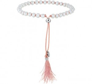 zoetwaterparels / 925 sterling zilver / nylon