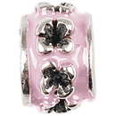 925 sterling zilver / roze emaille