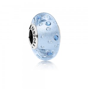 925 sterling zilver / Murano glas / blauwe zirkonia